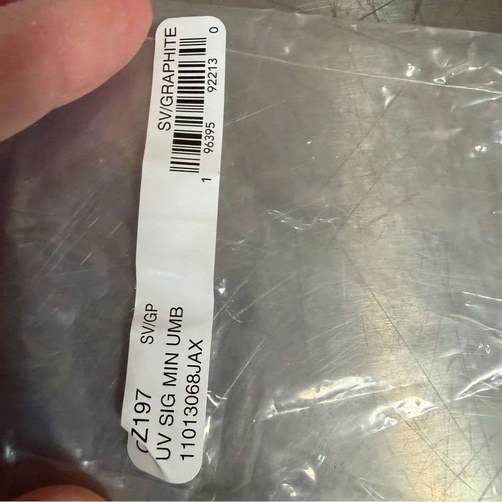 Coach Mini Black and Gray Umbrella with UV protection / CZ197 - Picture 8 of 9